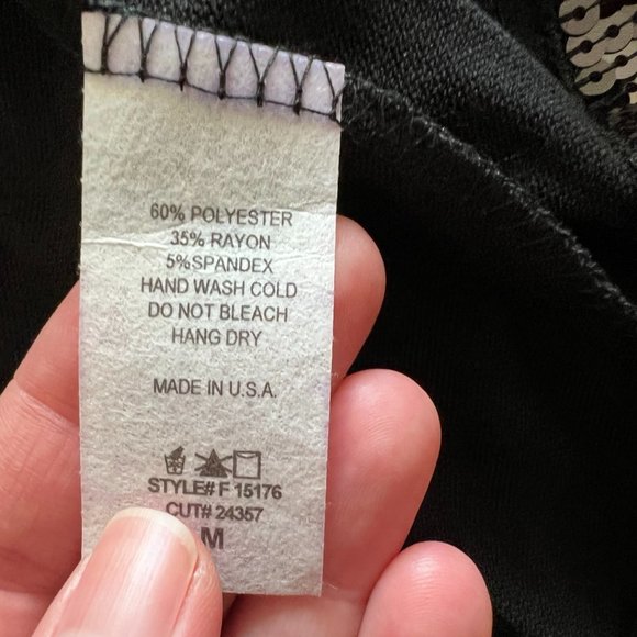 NWT! Pretty Good Open Front, Sequin Black Blazer - Size Medium - Picture 4 of 4